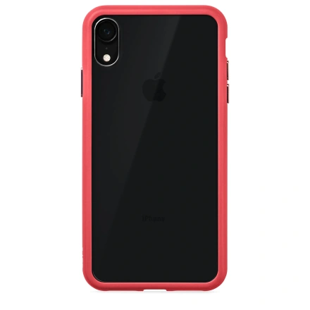 Чехол LAUT ACCENTS TEMPERED GLASS Coral (Pink) for iPhone XR (LAUT_IP18-M_AC_P)